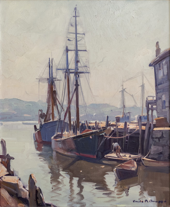 emile-gruppe-morning-gloucester-harbor-mcdougall-fine-arts